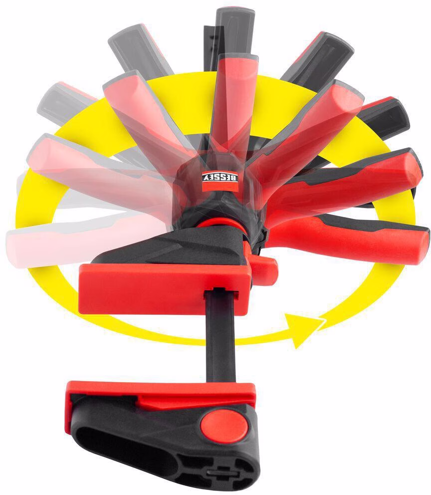 Einhandzwinge EZ360 Spann-W.110mm A.40mm Spreiz-W.104-208mm
