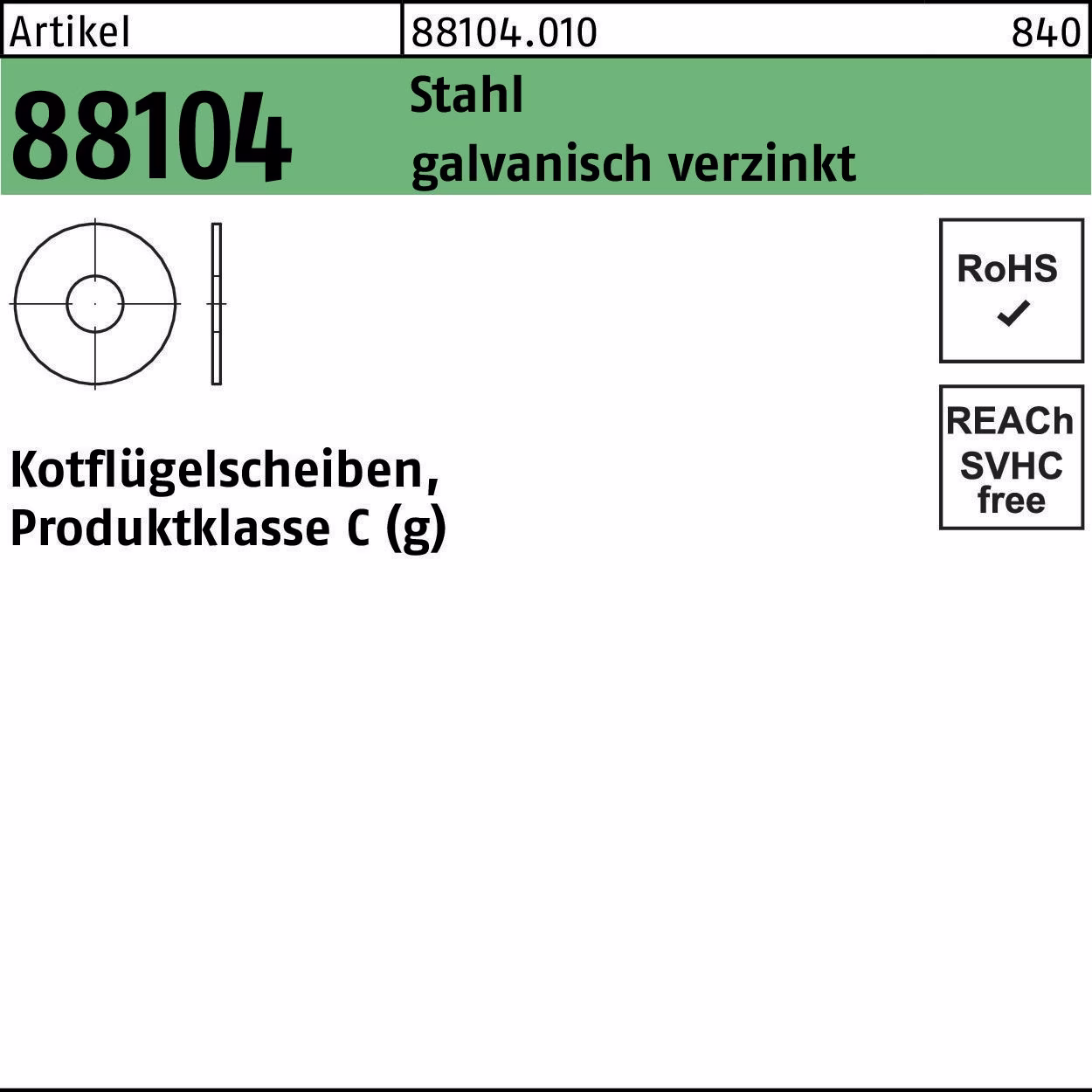 Kotflügelscheibe R 88104