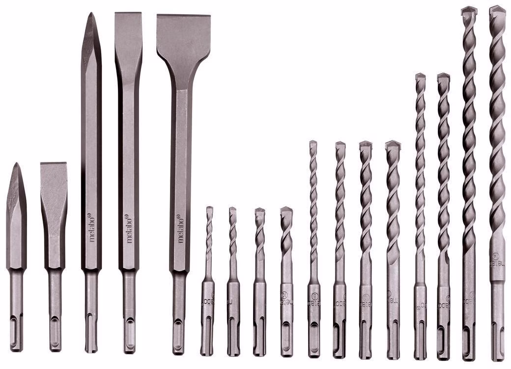 Bohrer-/Meißelset SDS-plus 17teilig