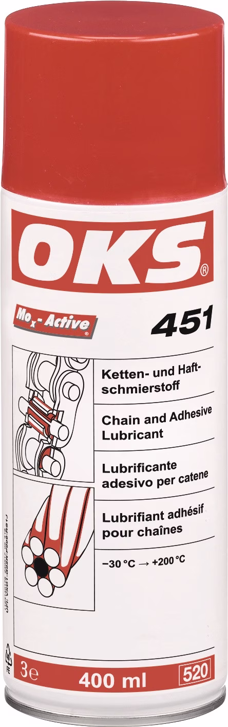 Ketten- u.Haftschmierstoff OKS 451 400ml transp.Spraydose