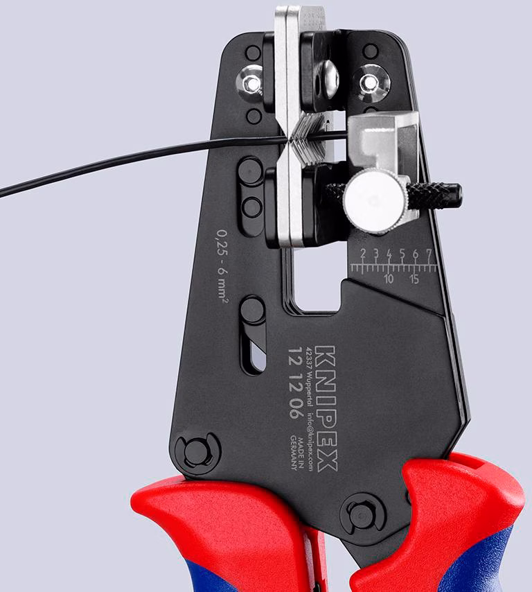 Präzisionsabisolierzange L.195mm 0,14-6 (AWG 26-10)mm² Mehrkomp.-Hüllen