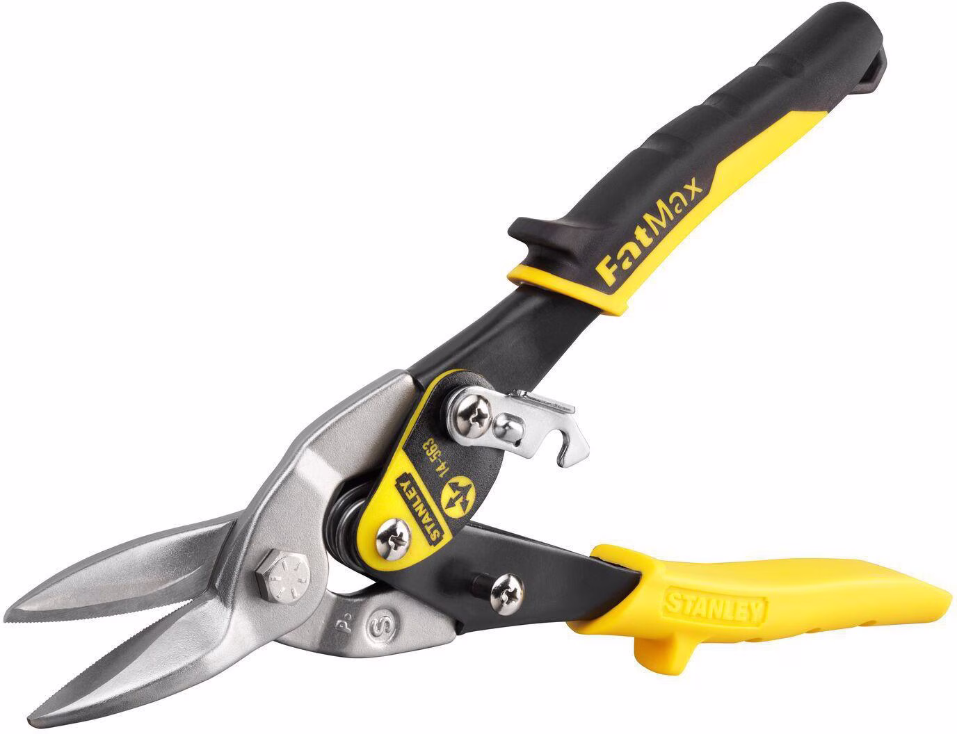 Blechschere MAXSTEEL® L.250mm ger.Blech max.1,2mm VA max.0,7mm