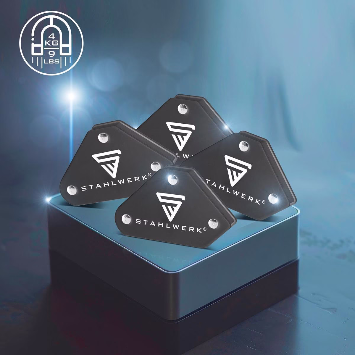 Magnet-Schweißwinkel 4kg / 9 lbs daN 45Grad,90Grad u.135Grad