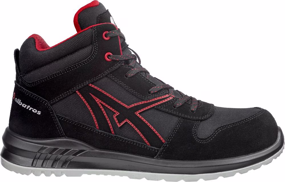 Sicherheitsstiefel CLIFTON MID Gr.42 W.11 schwarz/rot S3L ESD FO SR