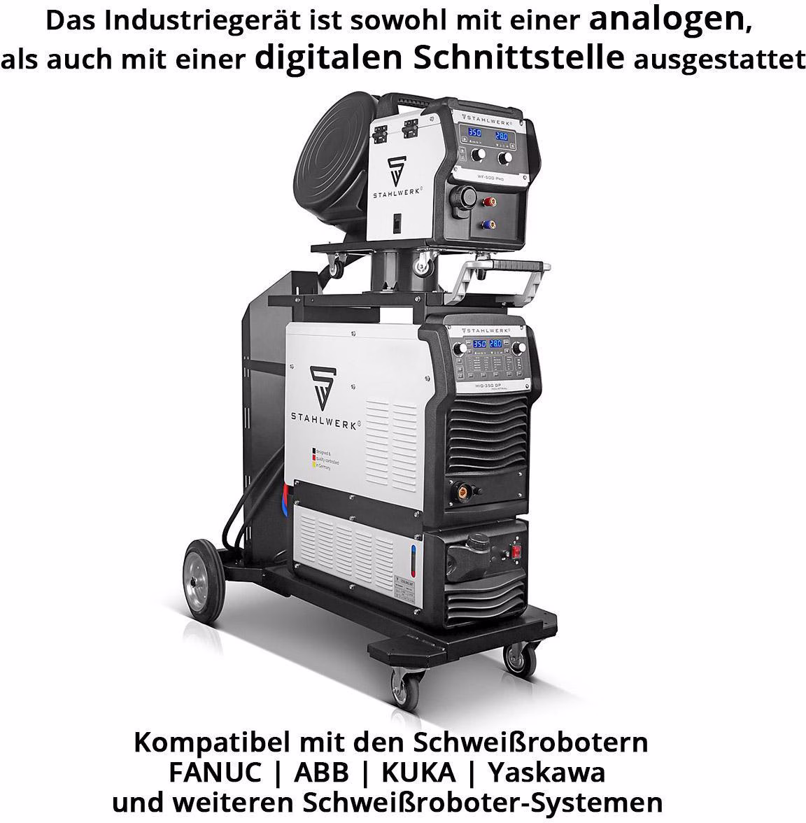 Schutzgasschweißgerät MIG MAG 350 DP IGBT Einzelgerät m.Zub.60-350 A