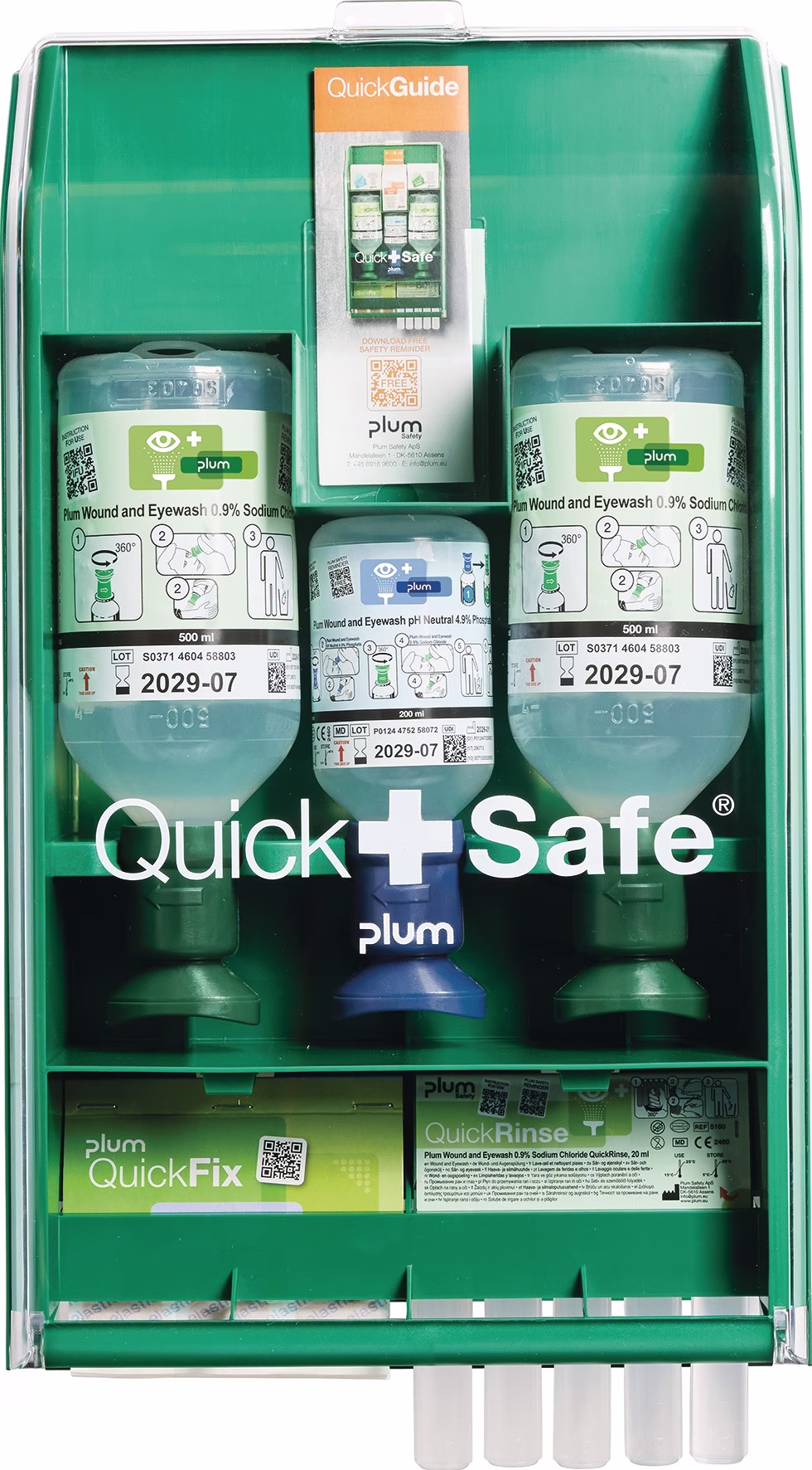 QuickSafe Box Basic befüllt Ku.staubgeschützt