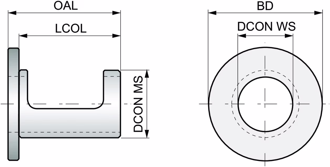 Bohrbuchse ISO EP324058 D.40mm verstellbar