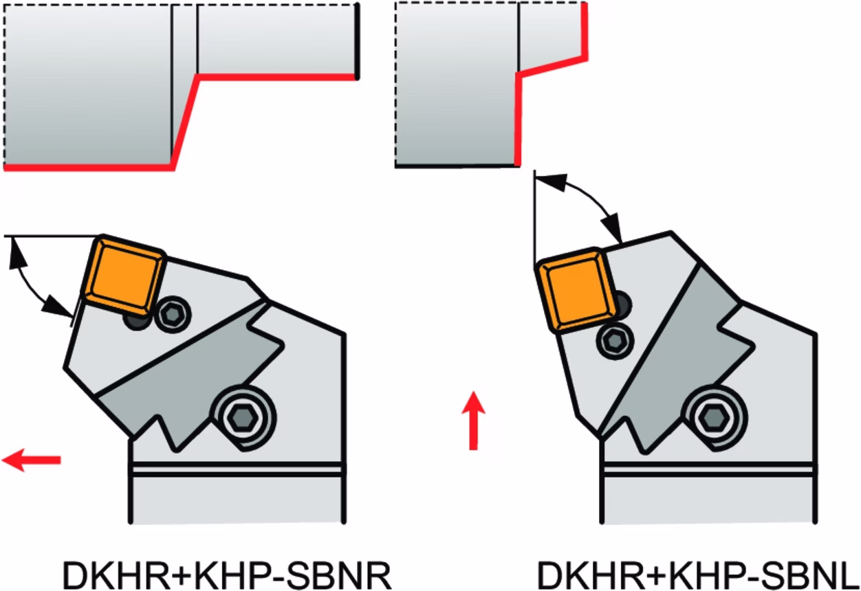 Schwerlast-Drehkopf ISO KHP-SBNL 2509 Funktions-L. 36mm Linkslauf