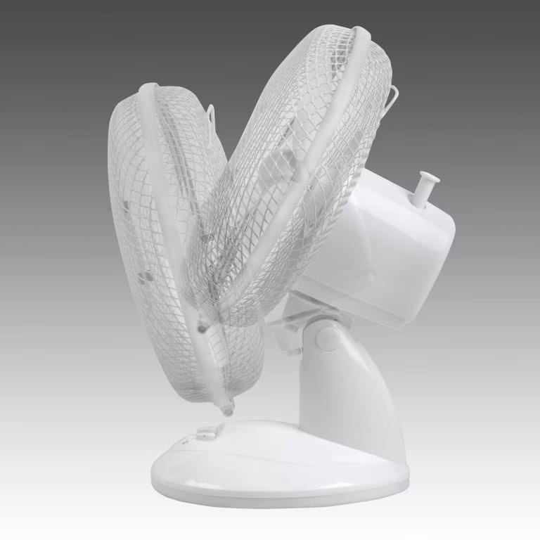 Tischventilator D.22cm H.355mm 220-240 V,50 Hz 25 W Weiß