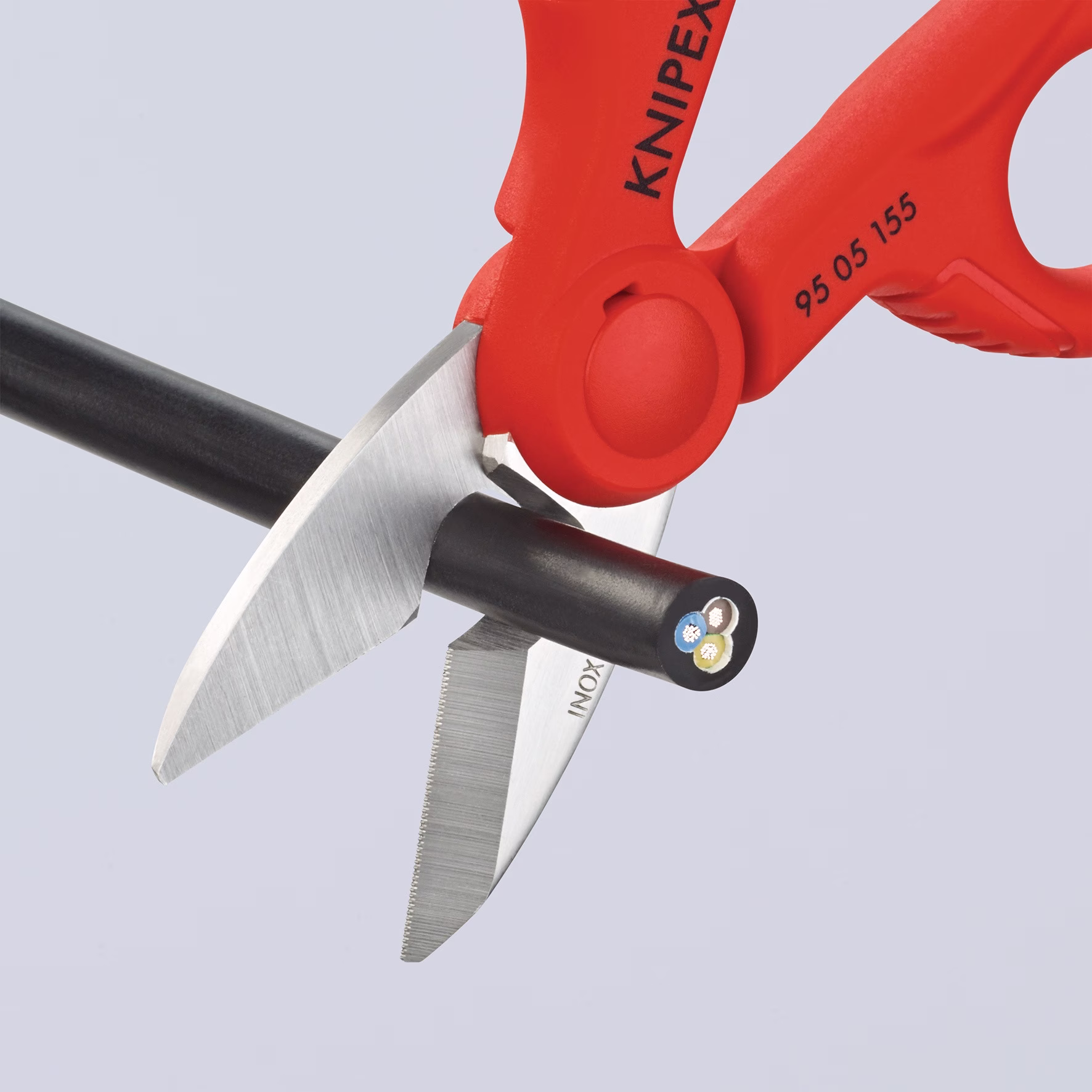Elektriker-/Handwerkerschere L.155mm 2-K.-Hüllen