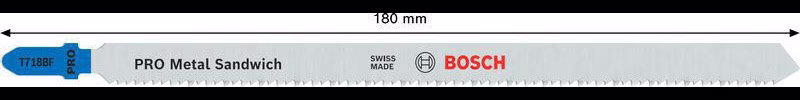 Stichsägeblatt T 718 BF Gesamt-L.180mm Zahnt.2mm BIM 3 St./Karte