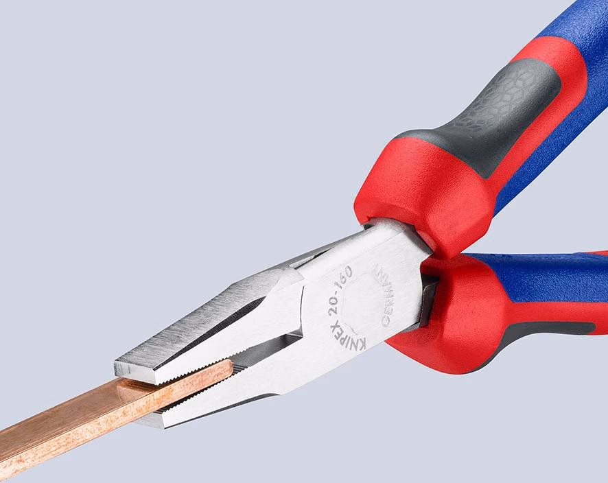 Flachzange DIN ISO 5745 Gesamt-L.160mm verchr.Comfort-Griff
