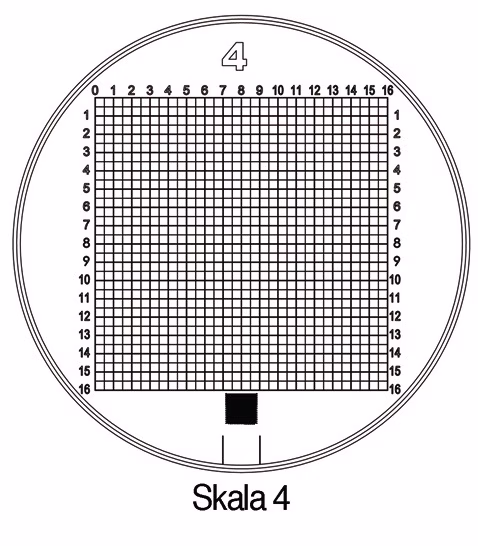 Standlupe Tech-Line Vergr. 8x Vario Skala 1,2,3,4,5 6tlg