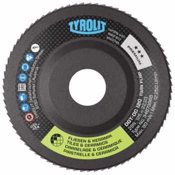 Diamantfächerscheibe PREMIUM TWINFLAP D/C D.125mm K.120 28N