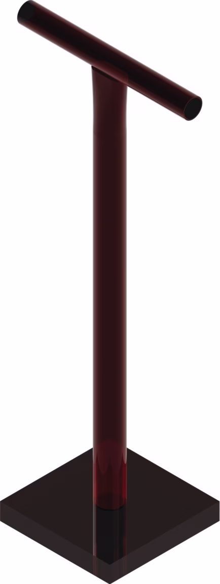 Erd-/Betonstampfer L.730mm B.730mm Stahl,rot lack