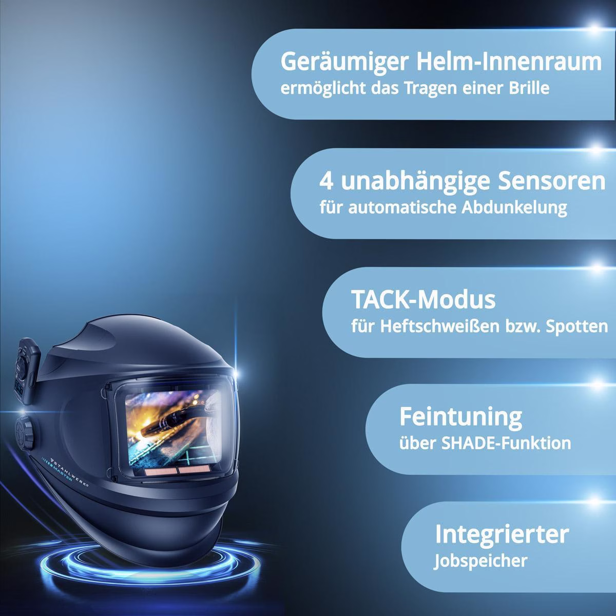 Automatik-Schweißhelm MASTER AIR Frischluftsystem TH3