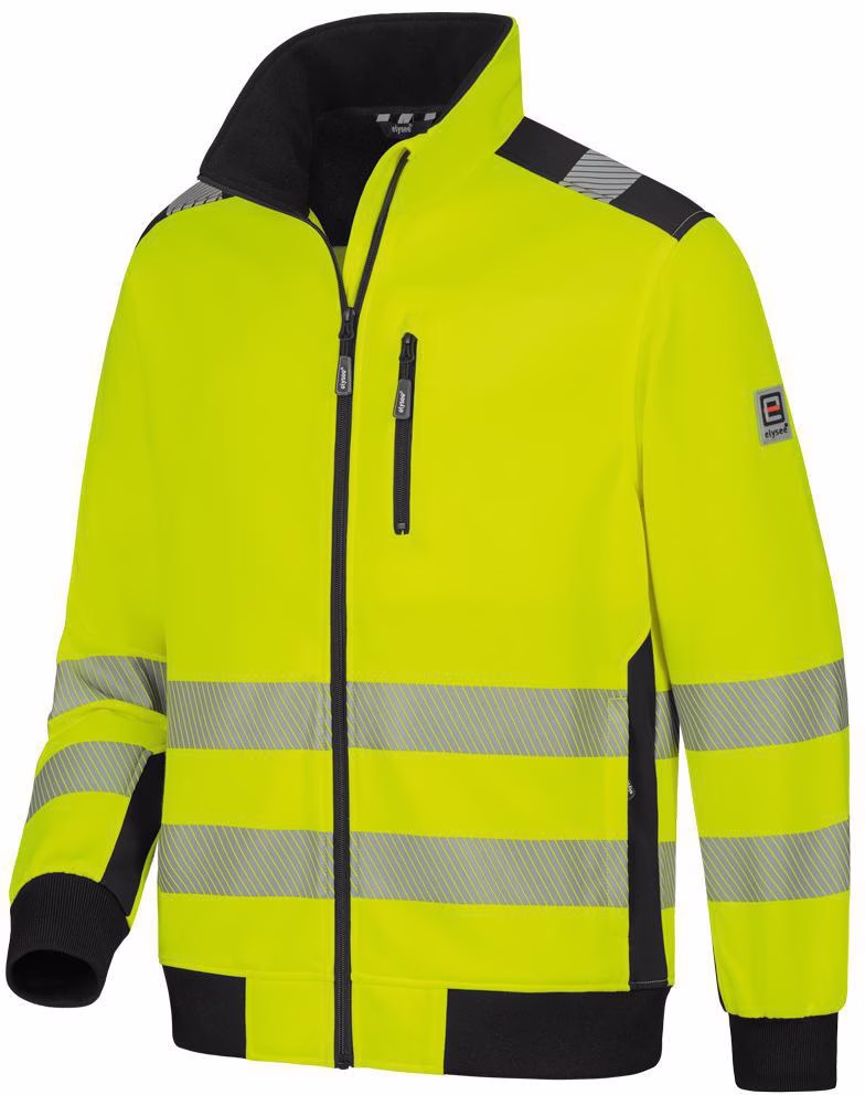 Warnschutz-Sweatjacke DEMINO Gr.L gelb/schwarz