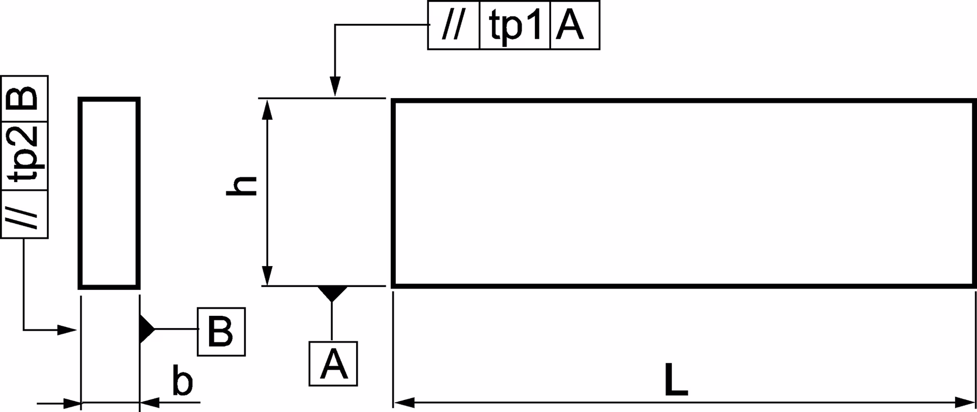 Parallelunterlagenpaar DIN 6346P H10xB3,2xL63mm Superpräzision