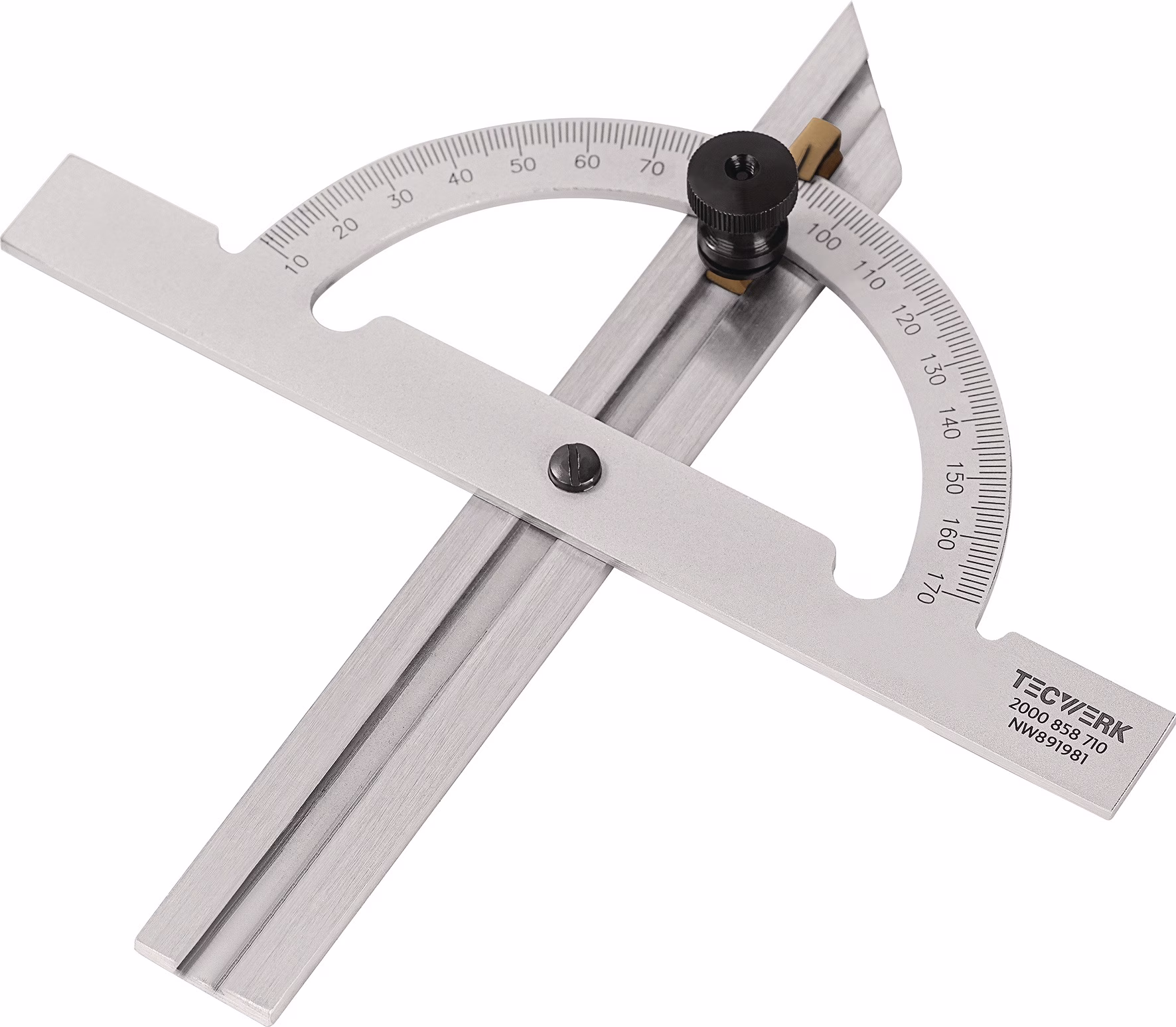 Winkelmesser Gradbogen-D.100mm Schienen-L.150mm