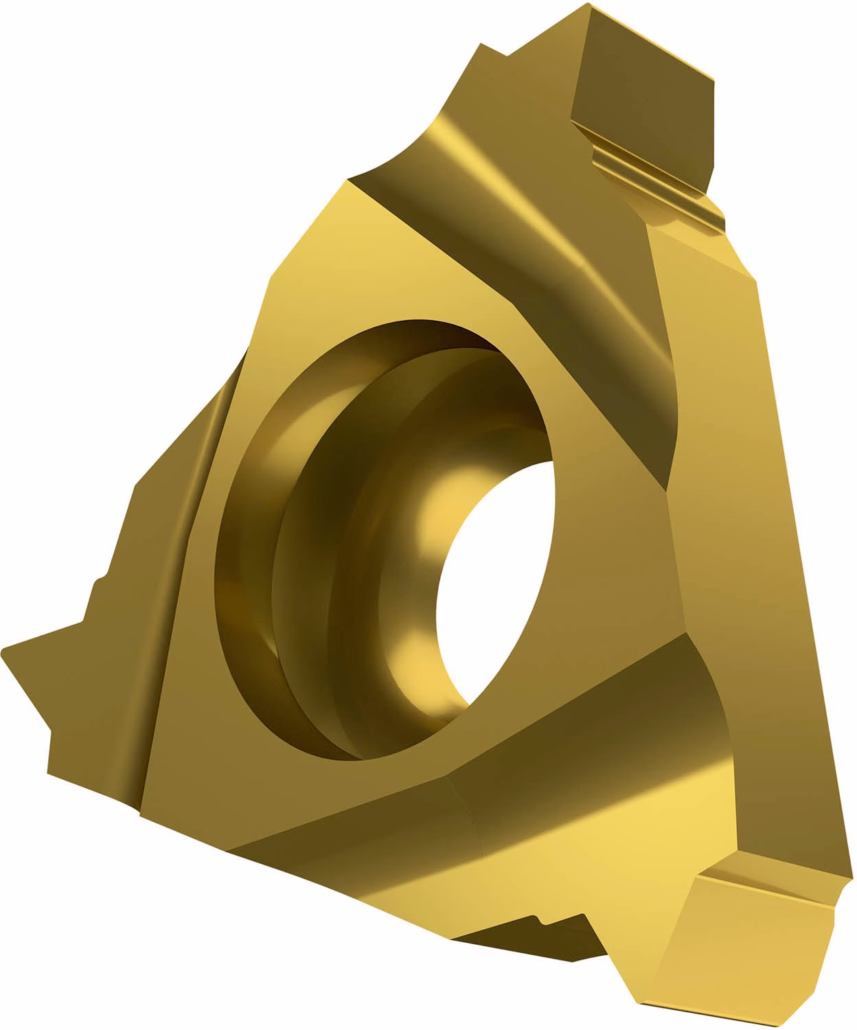 Gewindedreh-Wendeschneidplatte Innenkreis-D. 9,525mm PVD beschichtet Farbe Gold PRAMET