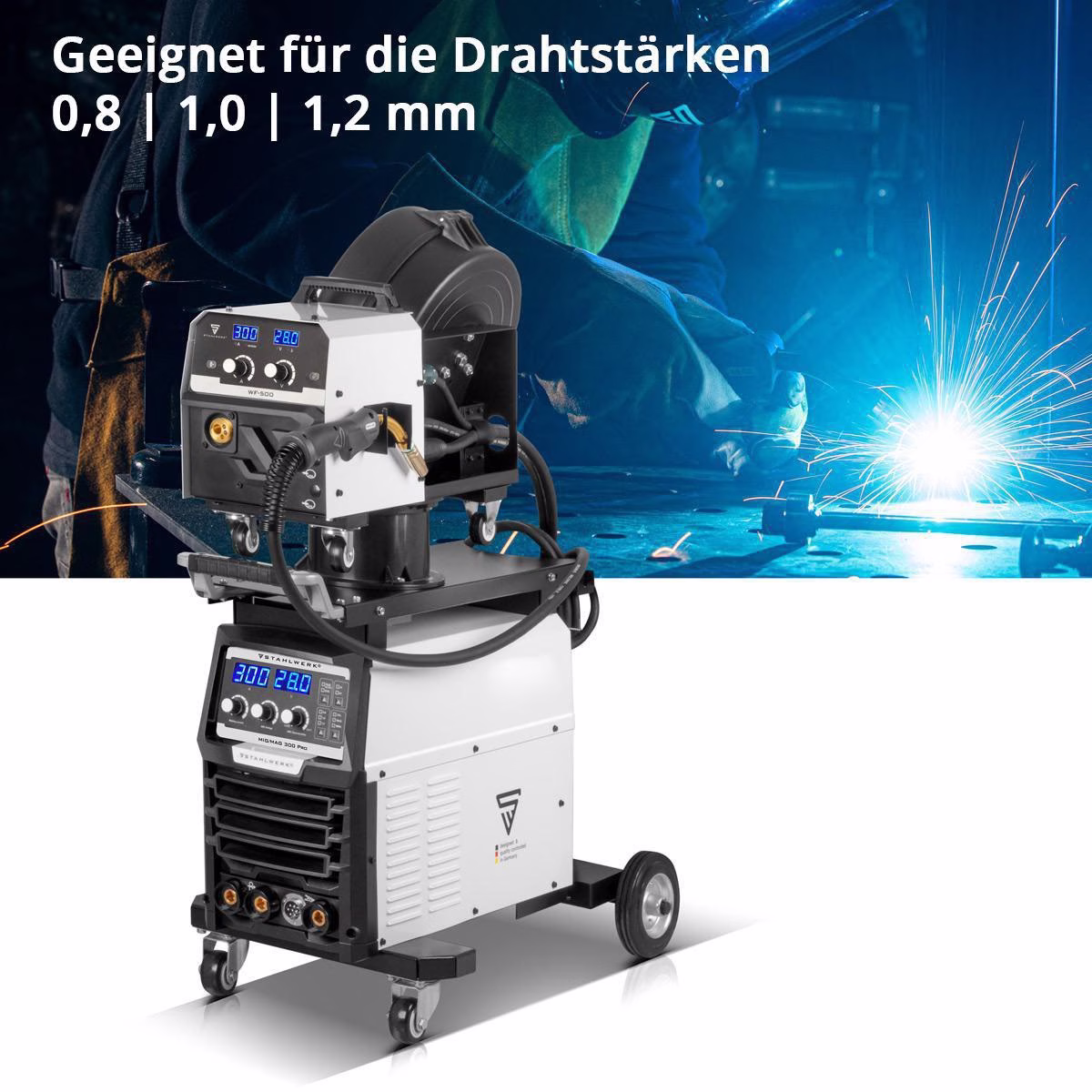 Inverterschweißgerät MIG MAG 300 Pro Einzelgerät m.Zub.3m