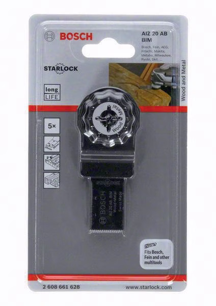 Tauchsägeblatt AIZ 20AB B.20mm Eintauch-T.30mm Starlock 5er Pk