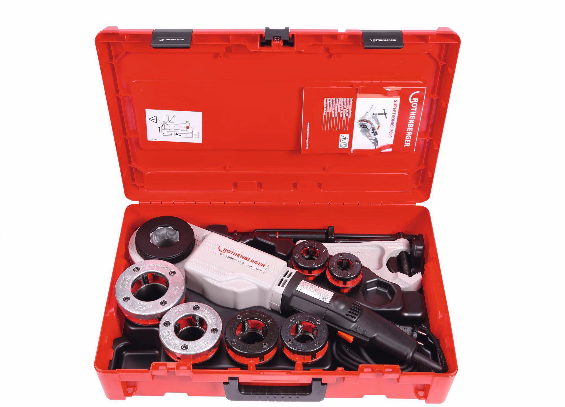 Gewindeschneidmaschine SUPERTRONIC® 2000 Set,BSPT R 1/2-2Zoll 1010W