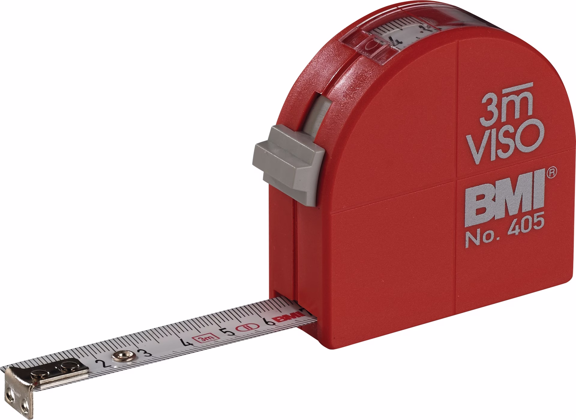 Taschenrollbandmaß VISO L.3m B.16mm mm/cm EG II PA Sichtfenster
