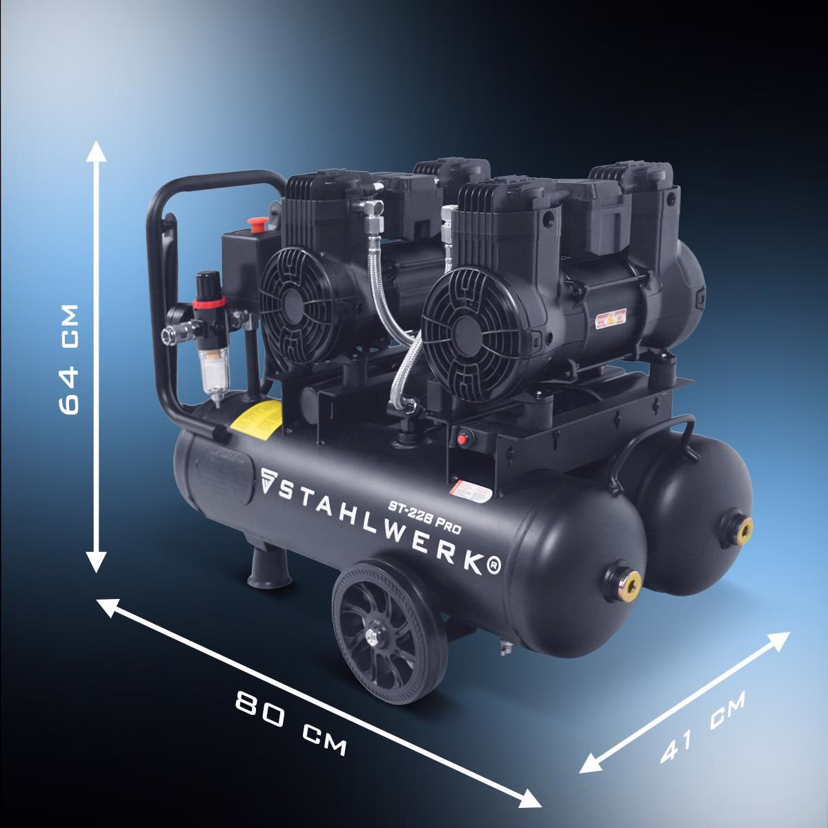 Kompressor ST-228 Pro 410l/min 8bar 22l