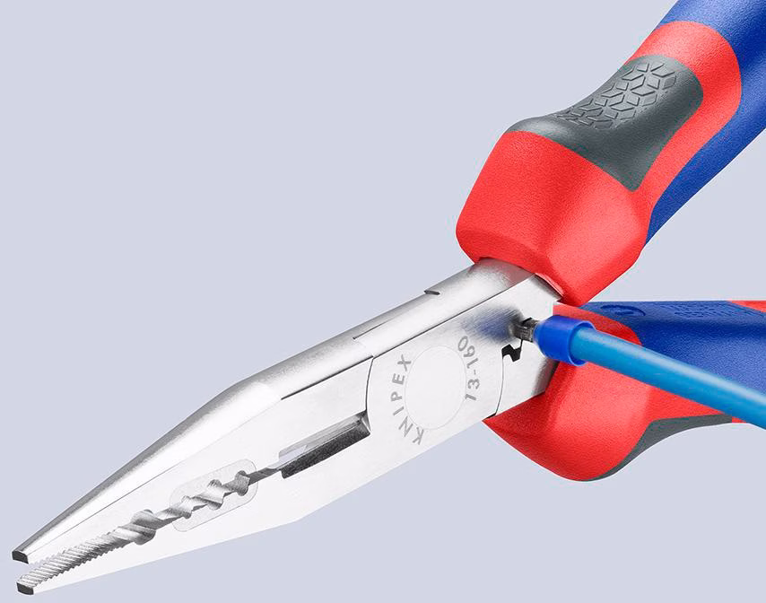 Verdrahtungszange L.160mm 0,5-0,75/1,5/2,5mm² verchr.Comfort-Griff