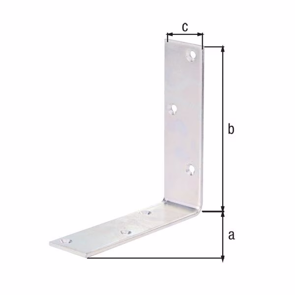 Balkenwinkel L150x150 mmmm B.40mm STA S.5mm galv.verz.d.pass