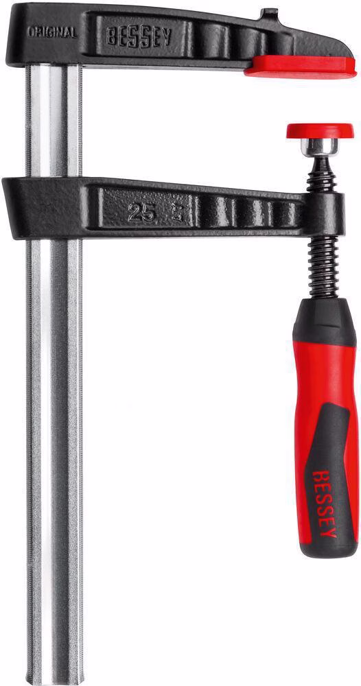 Temperguss-Schraubzwinge TG-2K Spann-W.160mm A.80mm 2K-Griff 25x6mm