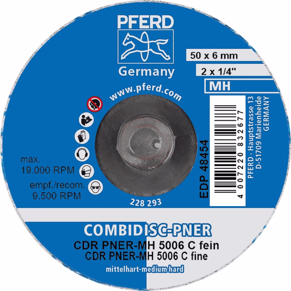 Vliesronde CDR PNER-MH 5006 SiC F Außen-D.50mm B.6mm COMBIDISC mittelhart