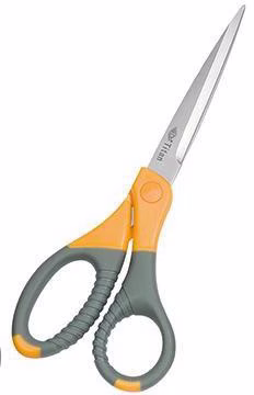 Schere Titan Plus 9858 21,5cm Edelstahl grau/gelb