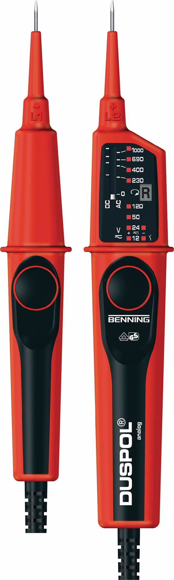 Spannungsprüfer DUSPOL® analog 12-1000 V AC/DC zweipolig