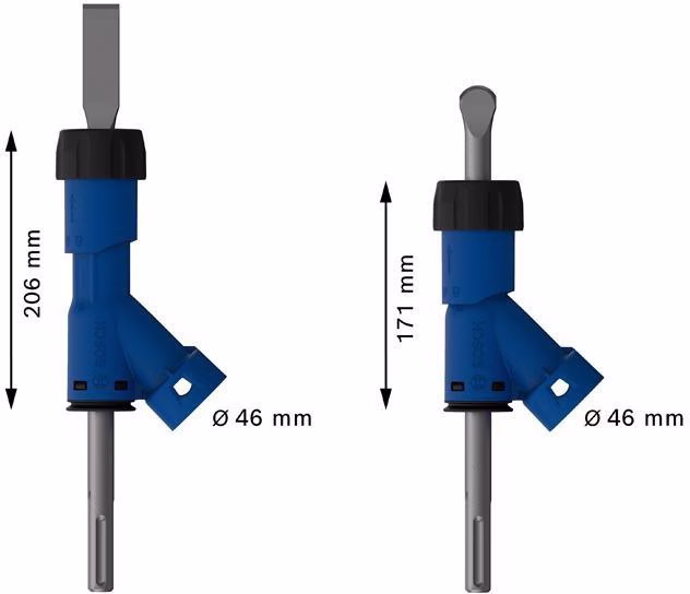 Flachmeißel-Adapter EXPERT SDS Clean max Gesamt-L.400mm Meißelschneide 25mm