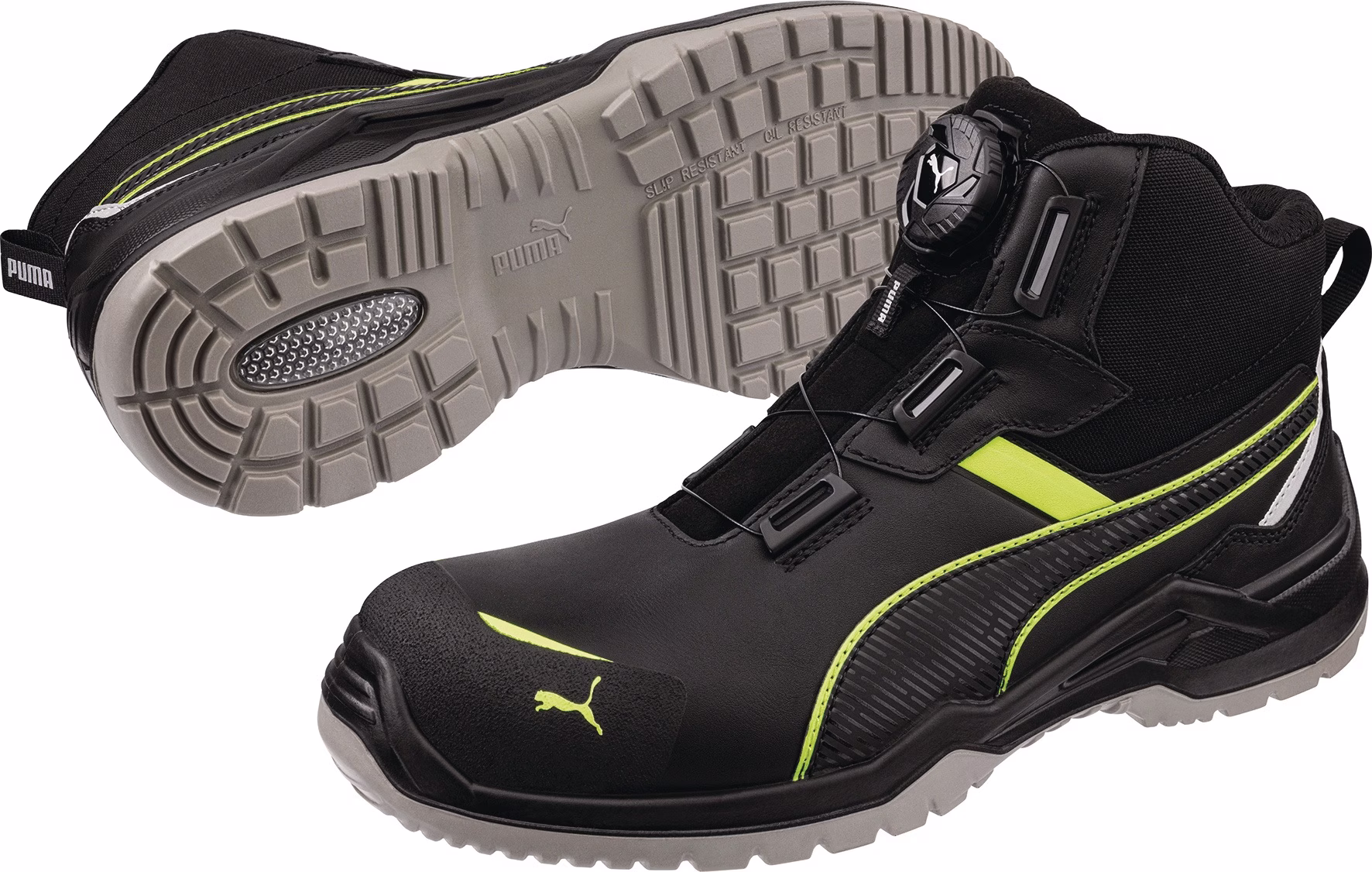 Sicherheitsstiefel Krypton green mid disc S3S S3S ESD FO SR EN ISO 20345:2022+A1:2024 PUMA