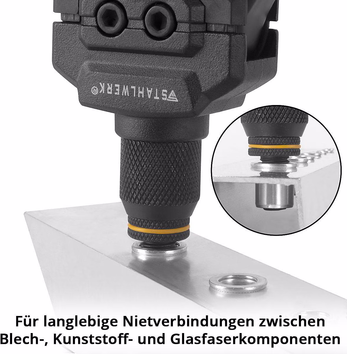 Blindnietenzangen-Set NZ-16 ST inkl.70 Nietmuttern u.Koffer