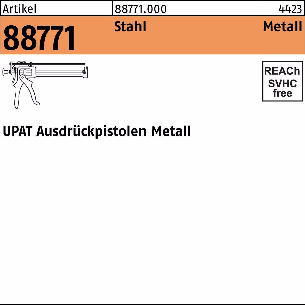 Ausdrückpistole R 88771 Metall S Stahl 1 Stück
