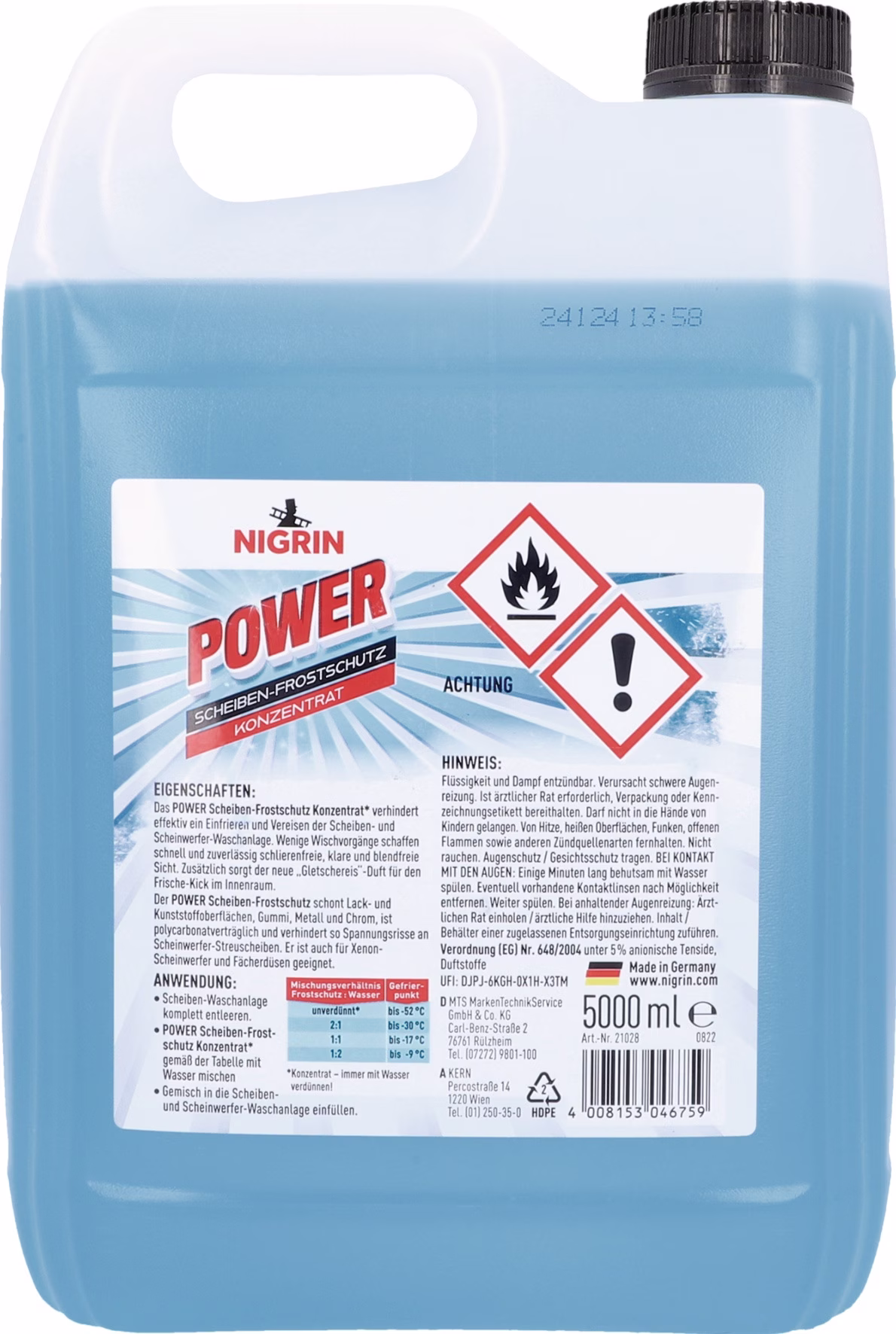 Scheiben-Frostschutz POWER Konzentrat 5l Kanister
