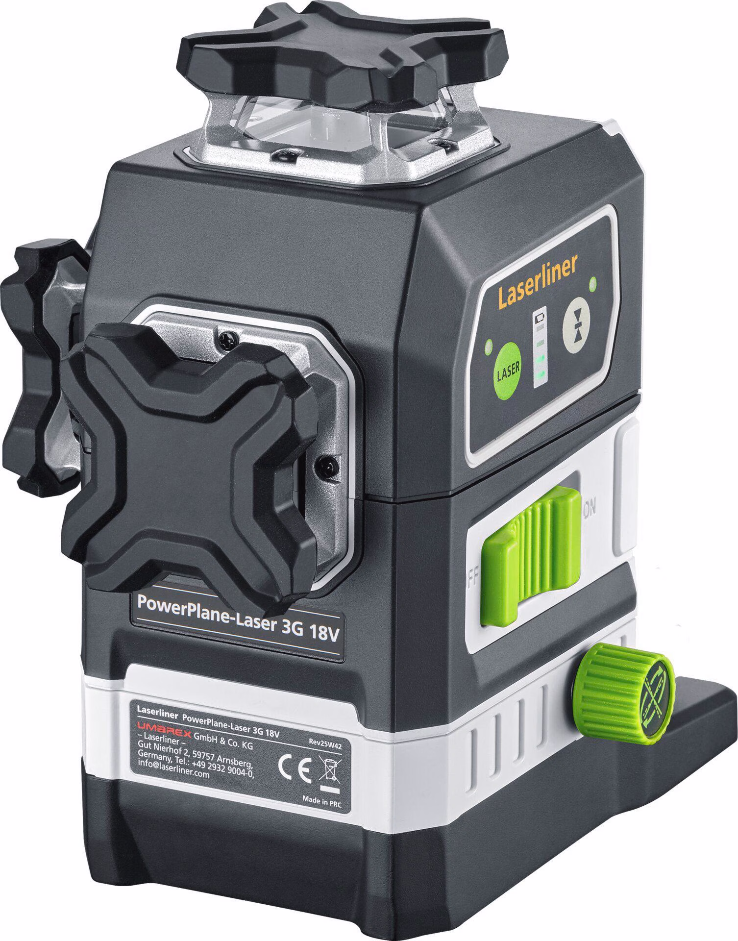 Kreuzlinienlaser PowerPlane-Laser 3G Multi-18V ±0,2 mm/m ± 3,5Grad (horiz.) LK 2