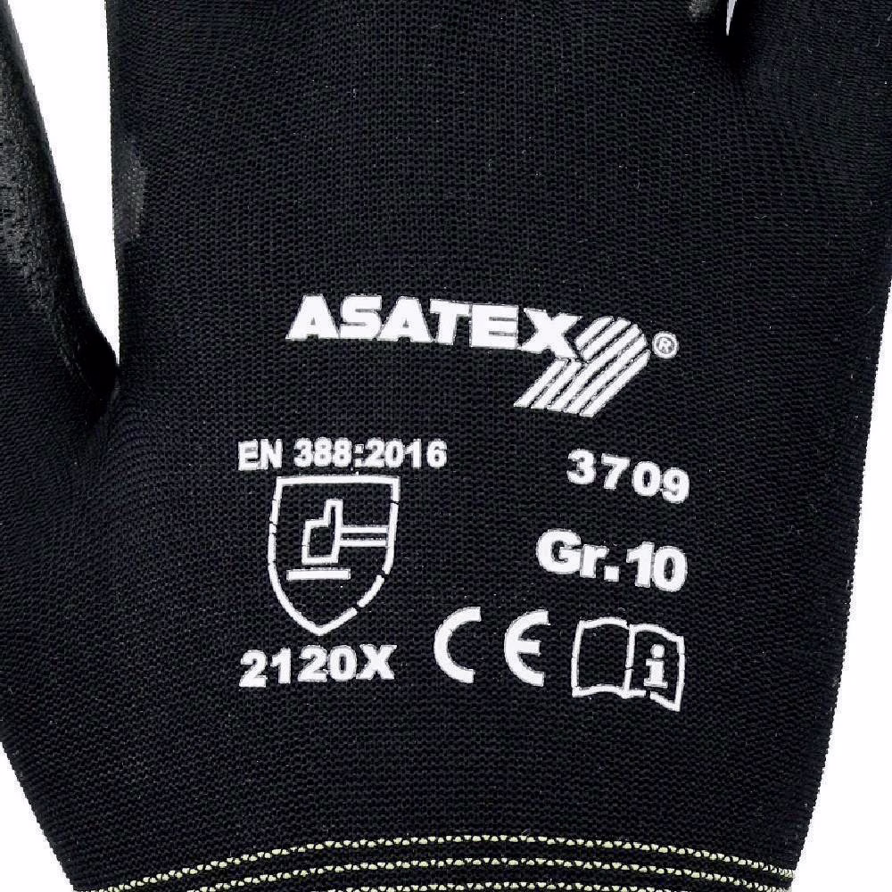 Handschuhe Gr.9 schwarz PA m.Soft-Polyurethan