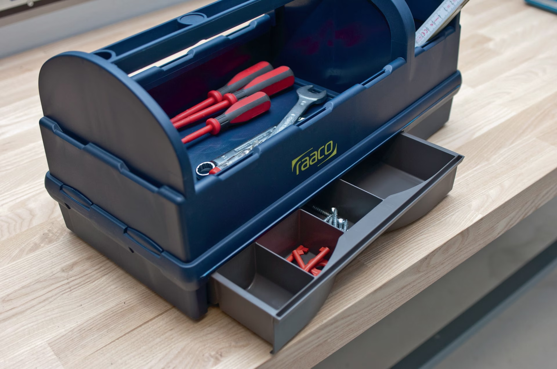 Werkzeugträger B.476xT.228xH.230mm dkl.-blau, a.PP Open Toolbox