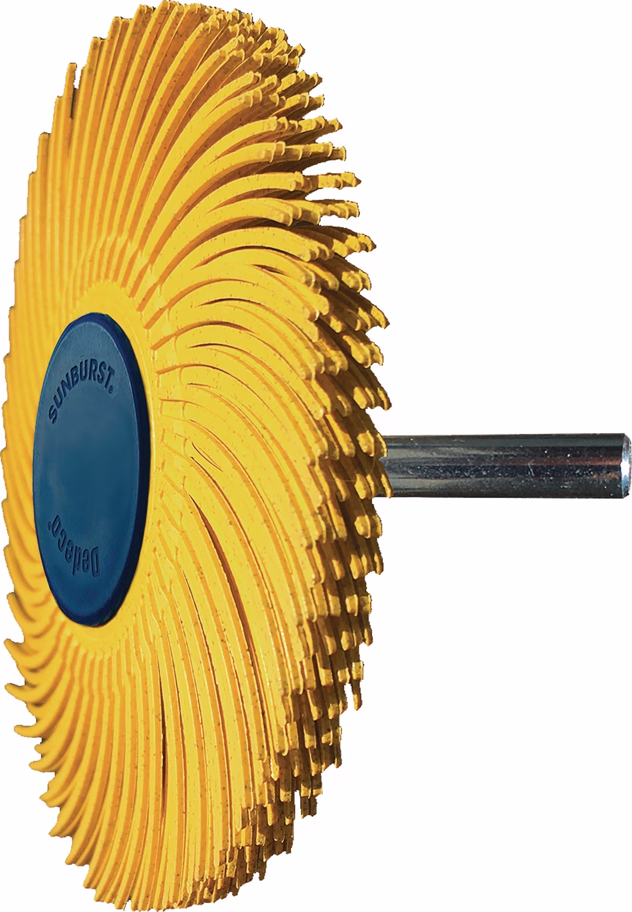 Radialbürstenscheibe Sunburst D.76mm K.80 Gelb 10000min-¹