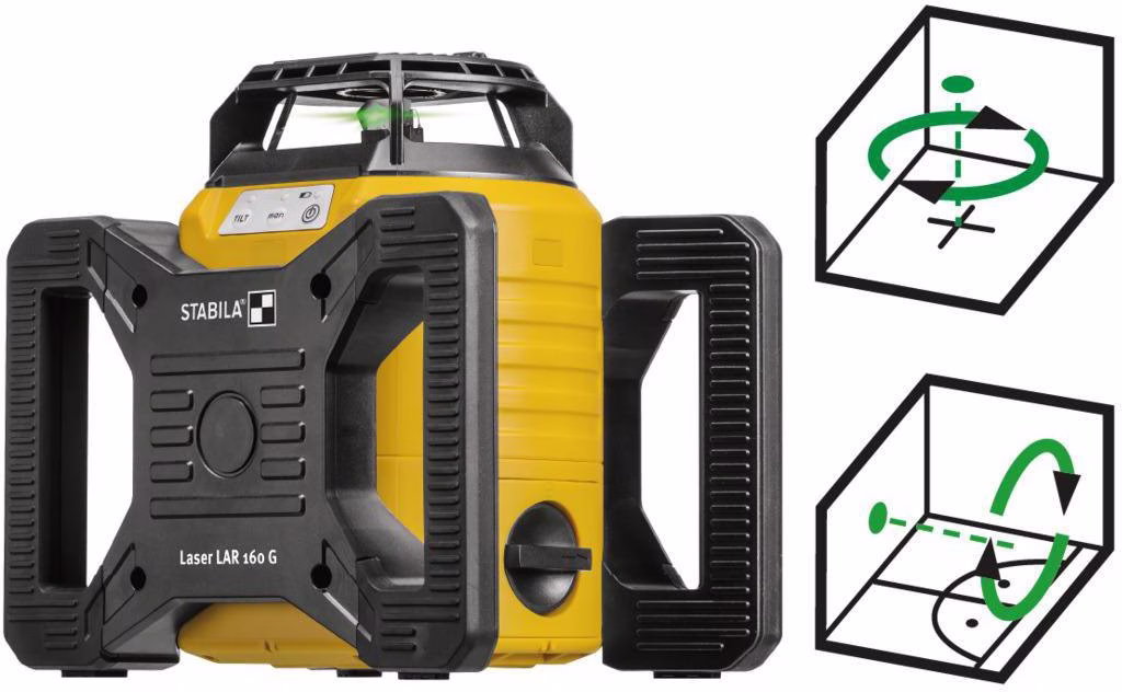 Rotationslaserset LAR 160 G 600m 4-tlg.± 5Grad