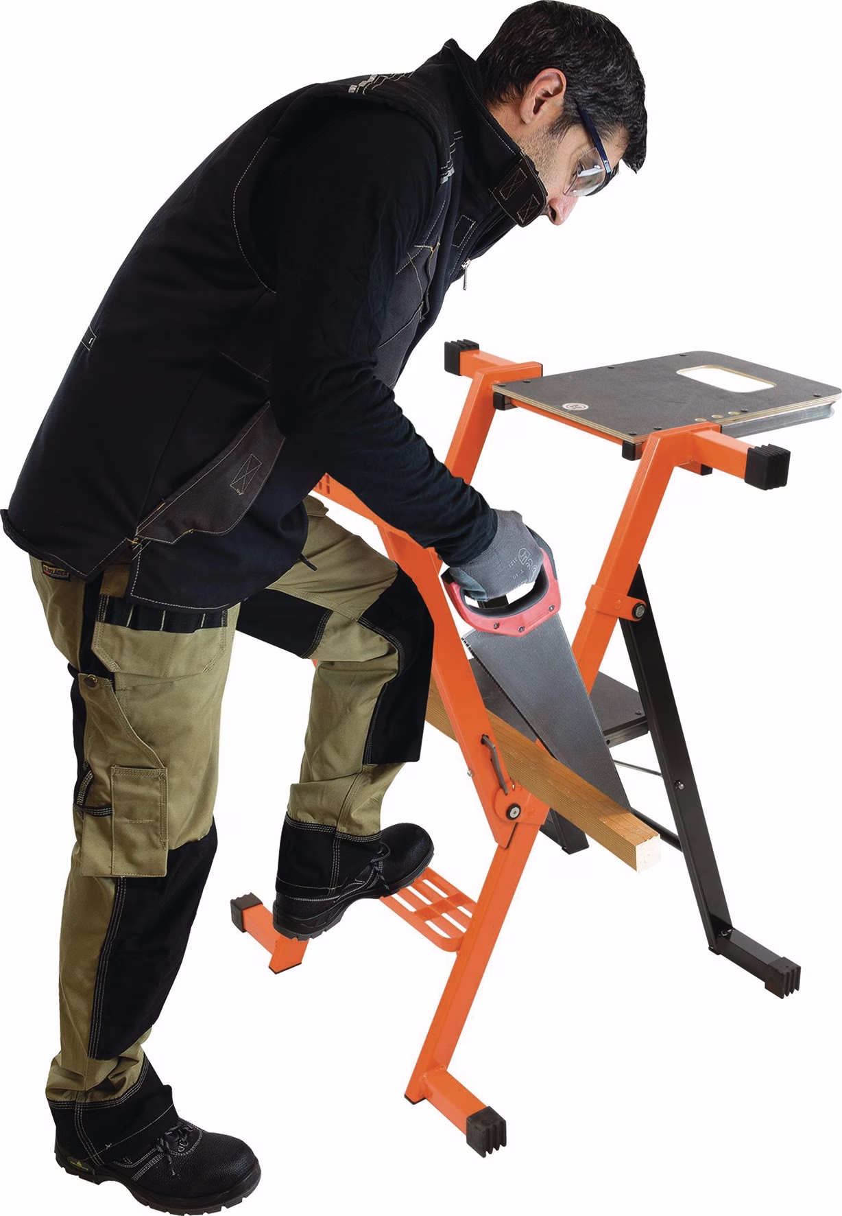 Trittleiter MULTI-X Stufen 2 Plattform-H.470mm