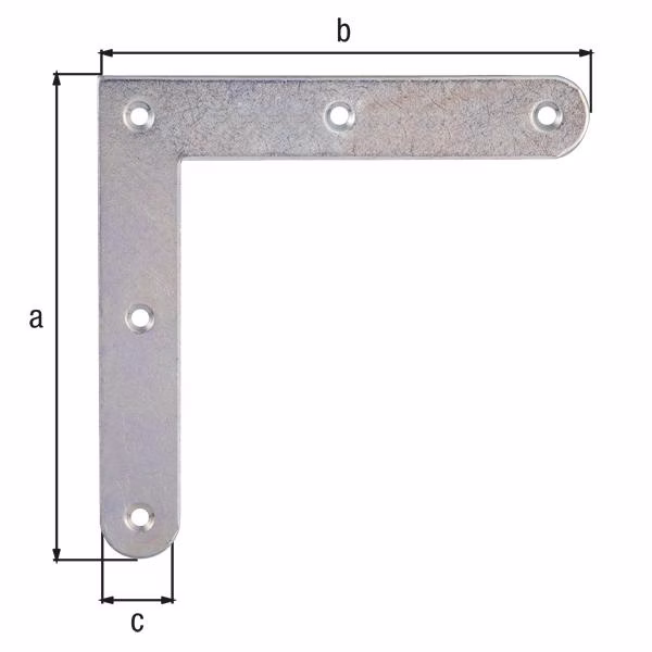 Eckwinkel L.120x120mm B.20mm S.2mm STA galv.verz.Dickschichtschutz GAH