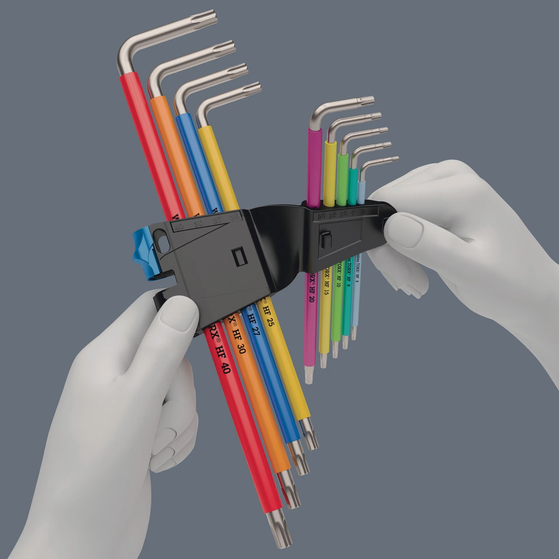 Winkelschlüsselsatz 3967/9 TX SXL Multicolour HF Stainless 1 9teilig VA
