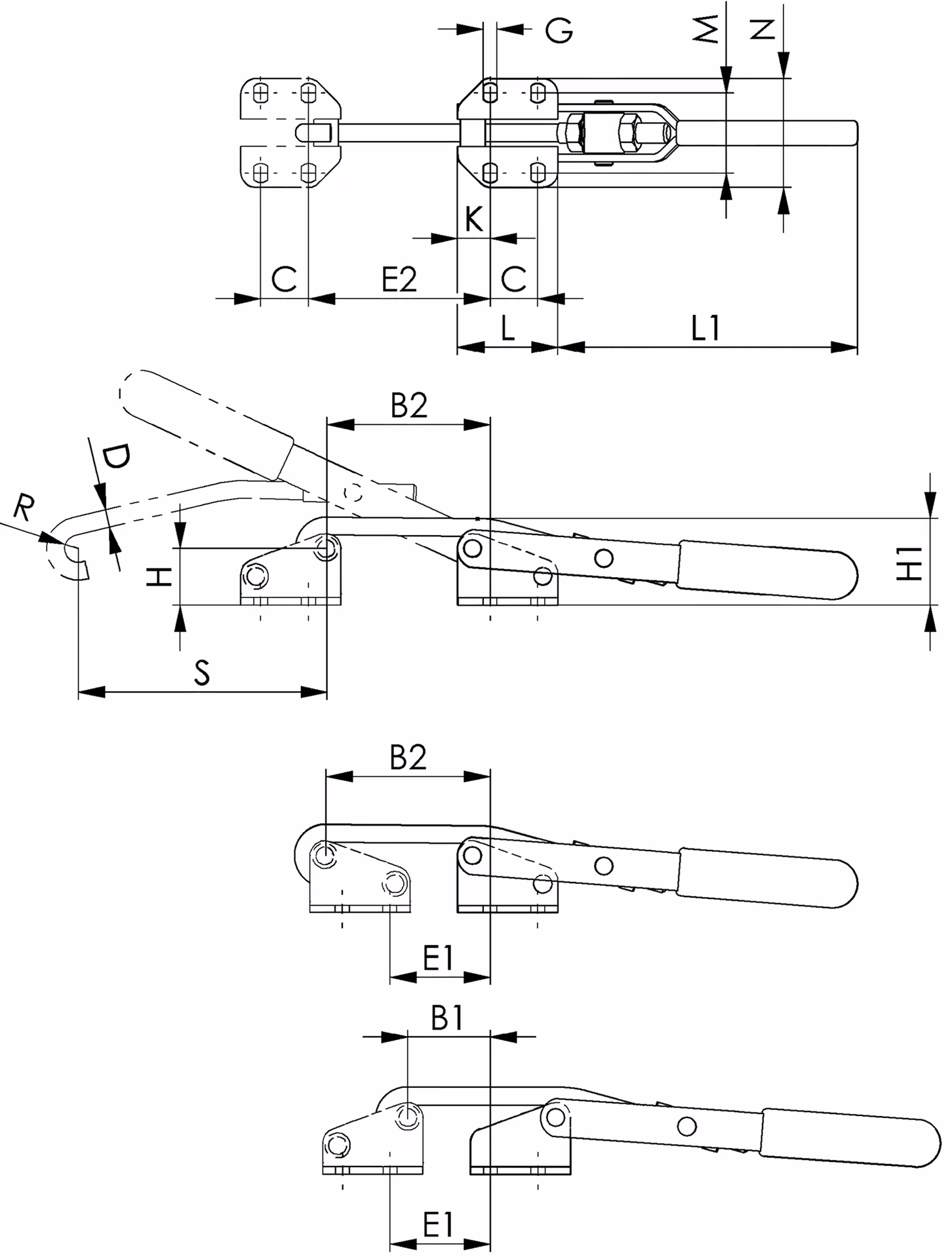 Verschlussspanner Nr.6847NI Gr.1 horiz