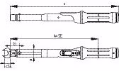 Drehmomentschlüssel TF-SE25 5-25 Nm 9x12mm